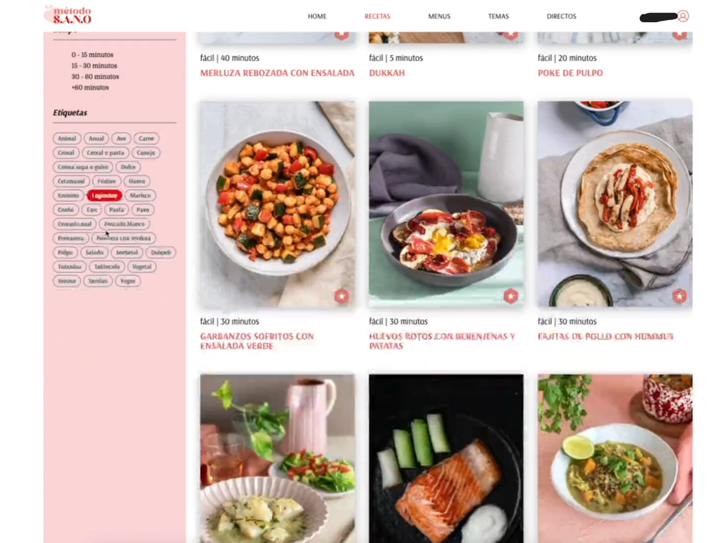 recetas metodo sano cocinando el cambio